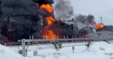 Ukrainian UAV Strike Sets Russian Oil Depot Ablaze